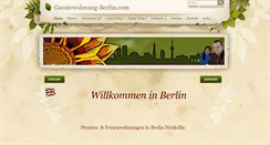 Desktop Screenshot of gaestewohnung-berlin.com
